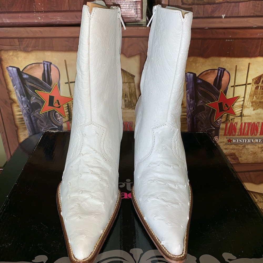 Ostrich Quill Boots